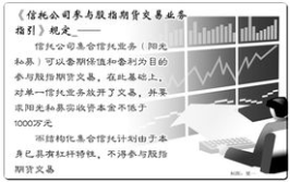 信托公司参与股指期货交易业务指引,信托公司股指期货交易业务合规操作与风险管理指南